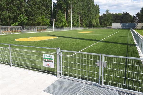 Aanleg kunstgras korfbalveld Catba - Sportinfrabouw NV